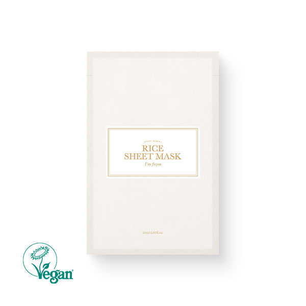 [ImFrom] Rice Sheet mask 20ml (1ea) - NURVA