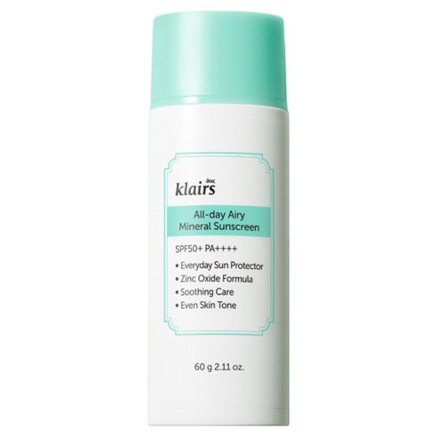 [Dear Klairs] All-day Airy Mineral Sunscreen 60g - NURVA