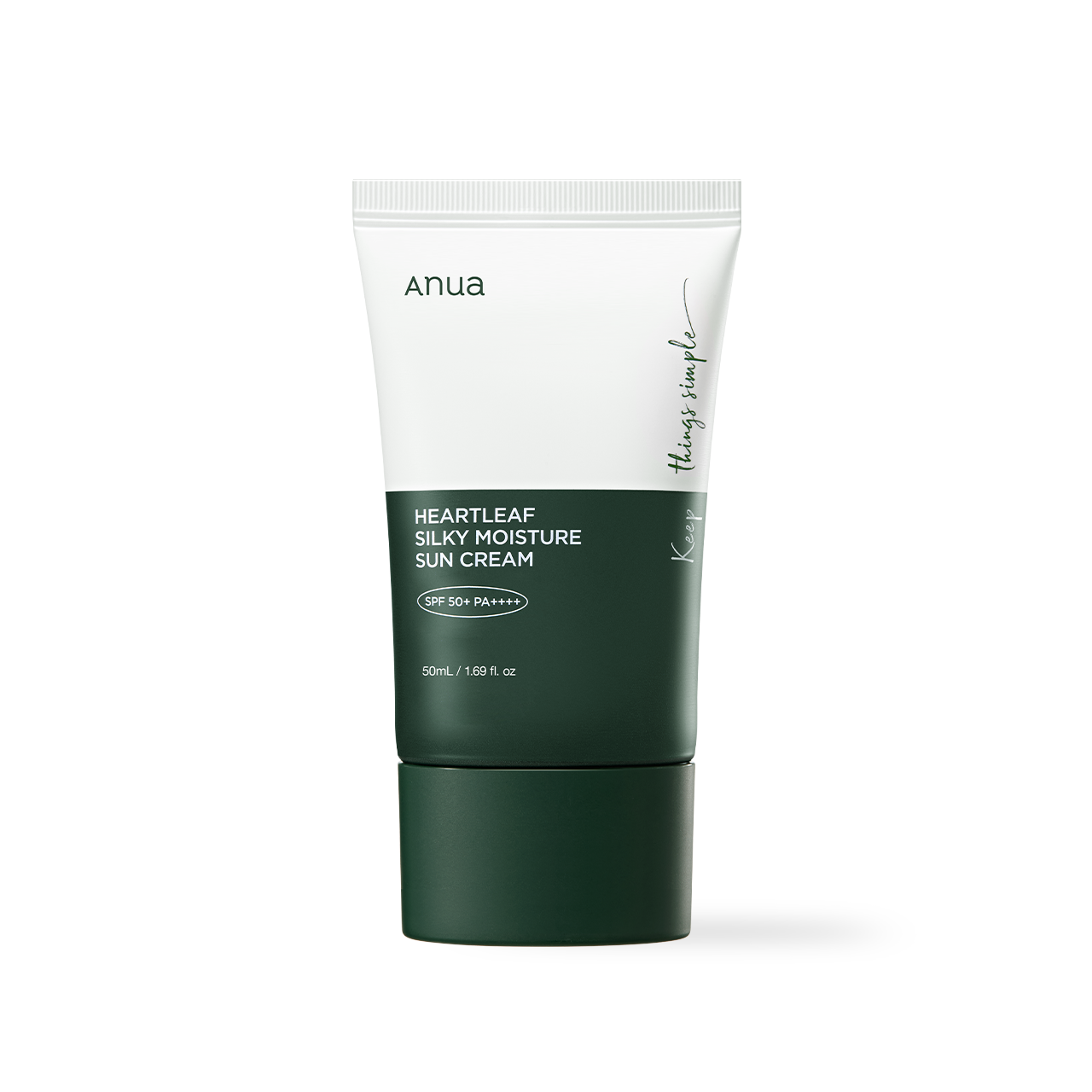 [Anua] HEARTLEAF SILKY MOISTURE SUNSCREEN 50ml - NURVA