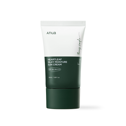 [Anua] HEARTLEAF SILKY MOISTURE SUNSCREEN 50ml - NURVA