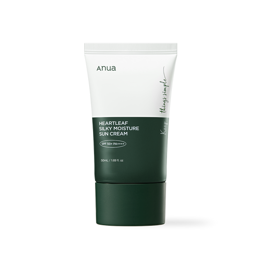 [Anua] HEARTLEAF SILKY MOISTURE SUNSCREEN 50ml - NURVA