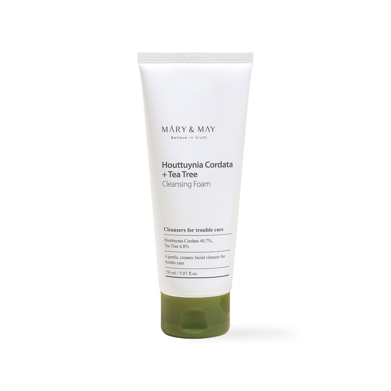 [Mary&May] Houttuynia Cordata + Tea Tree Cleansing Foam - 150ml - NURVA