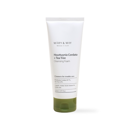 [Mary&May] Houttuynia Cordata + Tea Tree Cleansing Foam - 150ml - NURVA