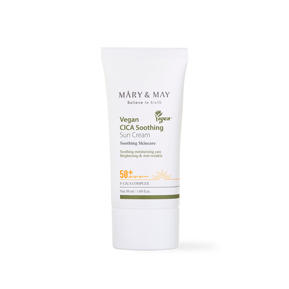 [Mary&May] CICA Soothing Sun Cream SPF50+ PA++++ - 50ml - NURVA