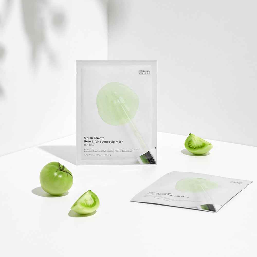 [SUNGBOON EDITOR] Green Tomato Pore Lifting Ampoule Mask 23g*10pcs