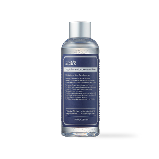 [Dear Klairs] Supple Preparation Unscented Toner 180ml - NURVA