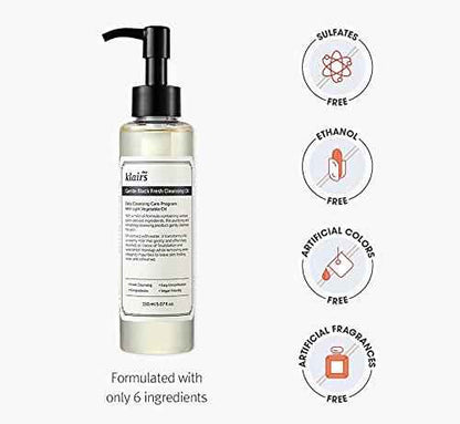 [Dear Klairs] Gentle Black Fresh Cleansing Oil 150ml