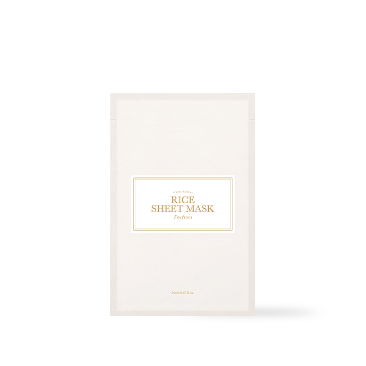 [ImFrom] Rice Sheet mask 20ml (1ea) - NURVA