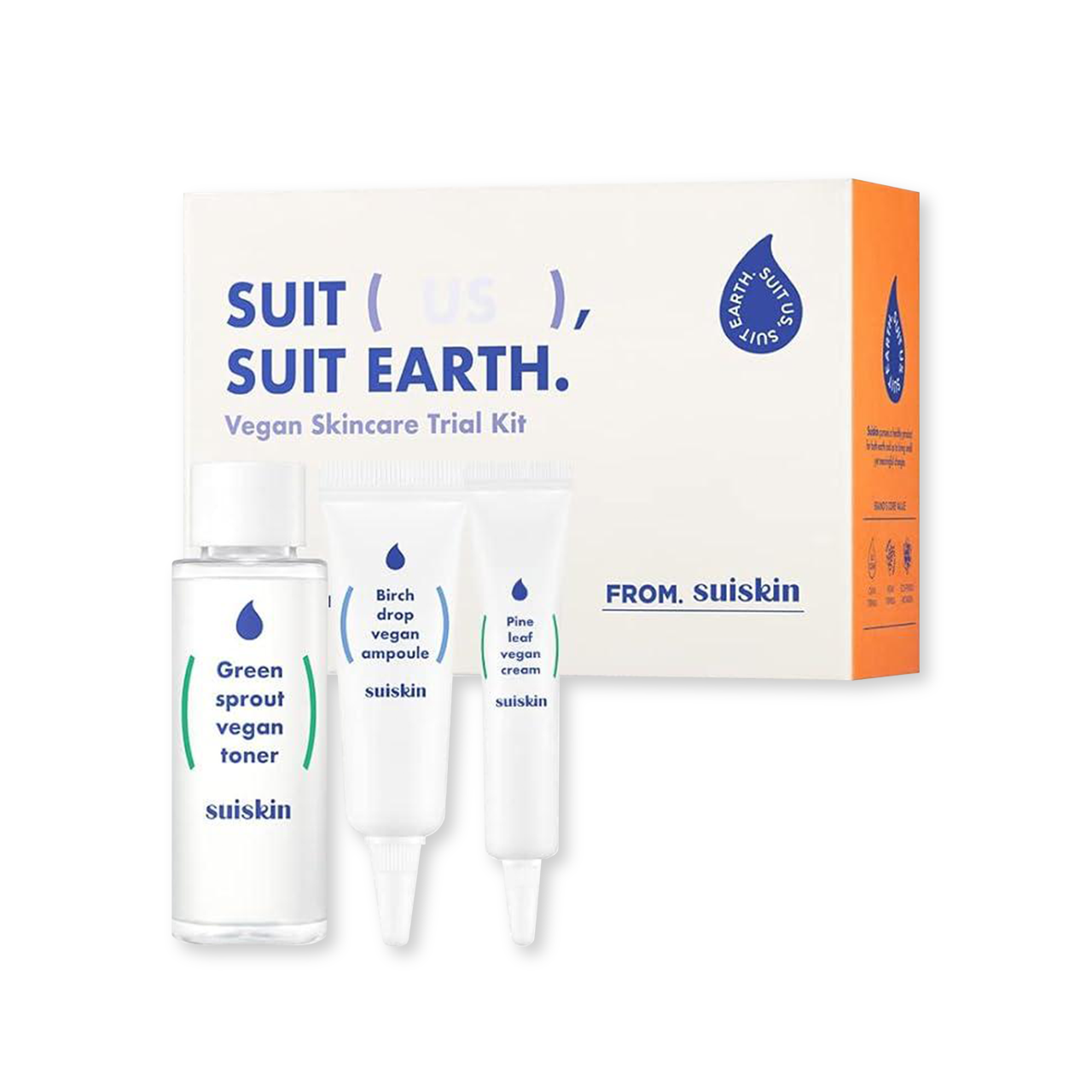 [Suiskin] Vegan skincare Trial kit (toner50ml + ampoule10ml+ cream10ml) - NURVA